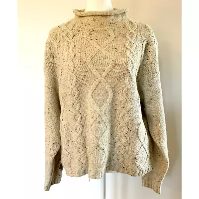 Vintage Obermeyer Wool Blend Ski Sweater (knit Mock Neck Chunky) • $30