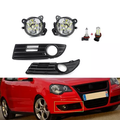 Front Halogen+LED Fog Light 1 Set For 2005 -2010 VW Polo GTI 9N3 MK4 • $71.86