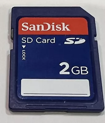SanDisk San Disk 2GB SD Memory Card - Tested - Tracked Post • $12