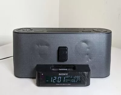 SONY Dream Machine ICF C1iPMK2 Alarm Clock Radio FM/AM IPhone IPod Dock TATTY • £12.99