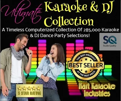 Professional Karaoke Songs And DJ Songs Collection Hard Drive - STUDIO QUALITY! • $399.99