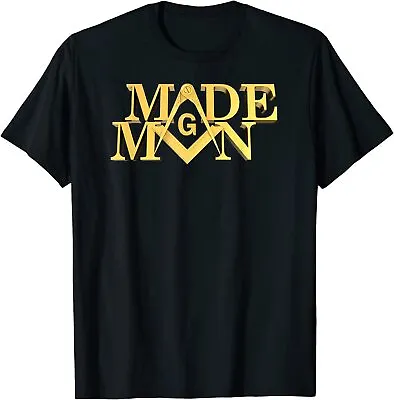 Masonic Made Man Square And Compass Freemason T-Shirt  Size S-5XL • $15.99