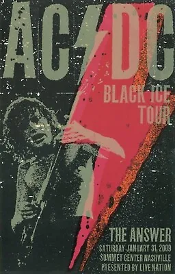 AC/DC Black Ice 13  X 19  Reproduction Concert Poster • $19.95