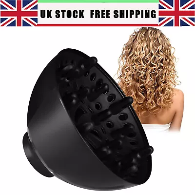 Universal Hair Diffuser Hair Dryer Diffuser Attachment For Curly Wavy Hair UK • £7.49