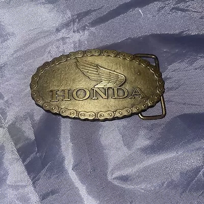 Vintage Honda Motorcycle Solid Brass Belt Buckle • $16.24