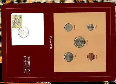 Coin Sets Of All Nations Malaysia UNC 1968-1984 10 Sen 1968 50 Sen 1983 • $21.82