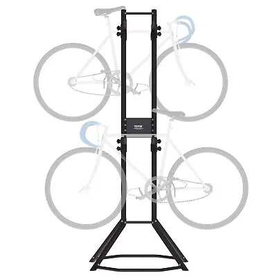 VEVOR 4 Bike Storage Rack Free Standing Vertical Bike Rack Holds Up To 260 Lbs • $62.21