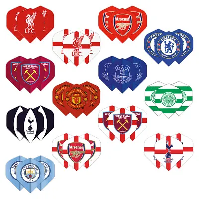 FOCO Officially Licensed Football Club Dart Flights - 3 Sets Per Pack • £6