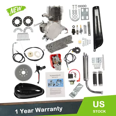 100cc 2-Stroke Bicycle Gasoline Engine Motor Kit DIY Motorized Bike • $116.41