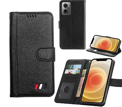 Xiaomi Redmi 10 5G Full Grain Finish PU Leather Wallet Case 3 Card Slots Stand • $9.50