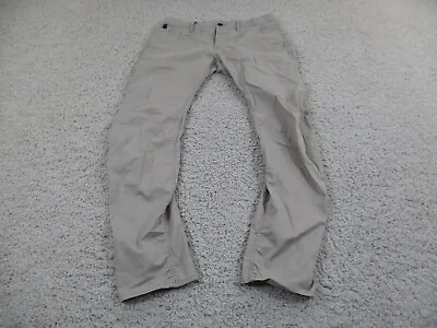 G Star Raw Pants Mens 34 Beige Pockets Casual Modern Button Fly Cotton Blend A1 • $36