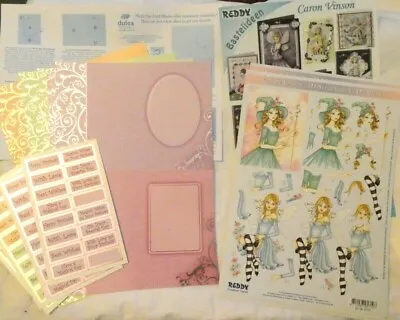 JOB LOT Reddy Craft Paper A4 Die Cut Decoupage Caron Vinson Fairies - 32 Fairies • £17.99