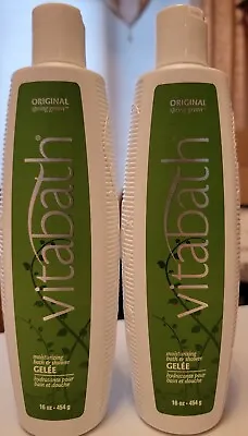 Lot Of 2 Vitabath Spring Green  Original Bath Gel Spring Green 16 Oz X 2 • $42