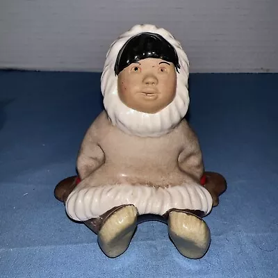 C. Alan Johnson “Joey”Alaskan Boy Child Inuit  Pottery Figurine 1962 AF 151 • $29.99