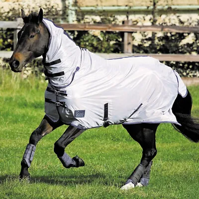 £34.99 • Buy Shires Tempest Silver Mesh Combo Attached Neck Pony/horse Fly Rug/sheet