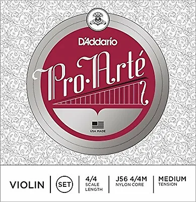 Pro-Arte Violin Strings Set 4/4 Medium J56 4/4 M  D'Addario • $44.79