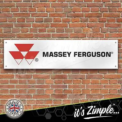 Massey Ferguson Agricultural Banner Garage Workshop Sign PVC Trackside Display • $13.99