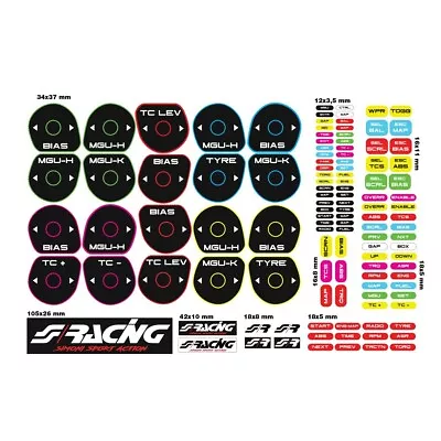 Kit Stickers For Wheel Simulator Of Guide Car Simoni Racing • £65.02