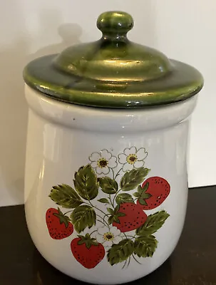 VNTG Retro McCoy USA #135  Strawberry Fields Country Canister Jar • $29