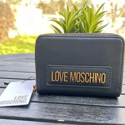 NWT Love Moschino Bifold Ziparound Wallet • $55