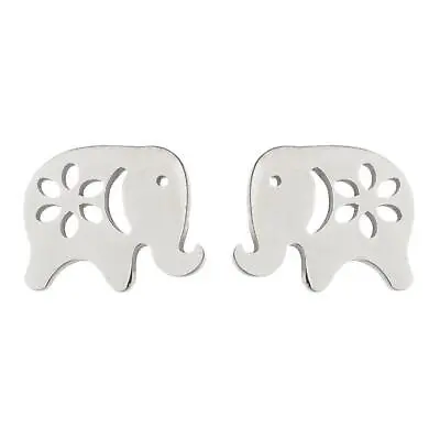 2pairs Stainless Steel Elephant Earrings 4 Colors Jewelry Wholesale FJS214-278 • $2.99