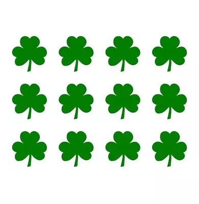 12 Four Leaf Clover Lucky Charms St Patricks Day Vinyl Decal Sticker Choose Size • $9.99