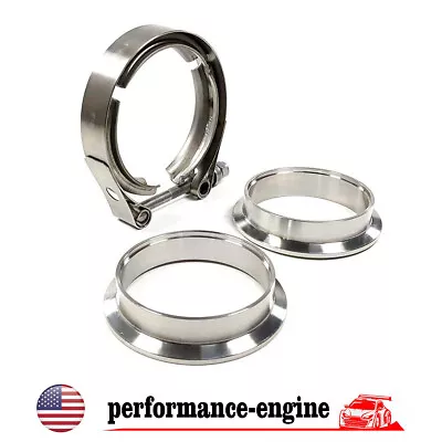 $14.59 • Buy Universal 3  Inch Stainless Steel V-Band Turbo Pipe Exhaust Clamp Vband 76mm