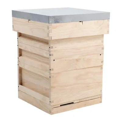 UK National Wood Bee Hive House Brood Super Box Beekeeper Beekeeping Beehive Box • £109.95