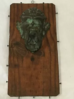 $129.85 • Buy Vintage Devil Gargoyle Iron Bronze Door Knocker