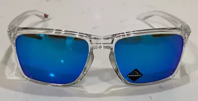 OAKLEY SYLAS 9448-0457 Prizm Sapphire Lenses Polished Clear Frame • $114.99