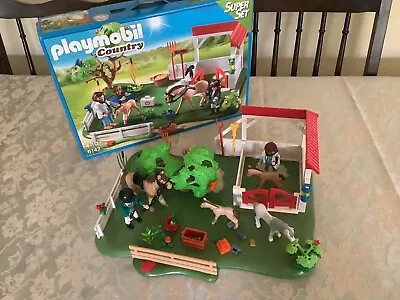 Playmobil 6147 - County Horse & Stables Play Set With Figures - Boxed • £15