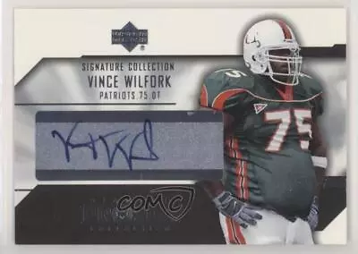 2004 Upper Deck Pro Sigs Signature Collection Vince Wilfork Rookie Auto RC • $58.04
