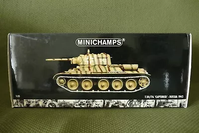 MINICHAMPS 1/35 - Minichamps Tank T34/76 Captured Russia 1943 - Limited Edition • $244.42