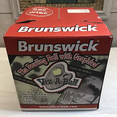 Nascar Undrilled Driver Bowling Viz A Ball 12 Lbs. Made By Brunswick New • $69.99