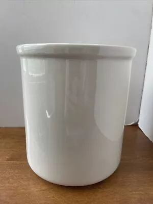Vintage HALL Pottery Utensil Crock 302 Made In USA 7” • $24.97