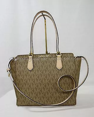 Michael Kors Dee Dee Large Convertible Tote/Shoulder Bag In Signature MK. Mocha • $249