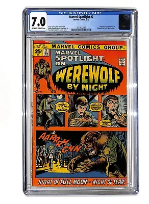 Marvel Spotlight #2 CGC 7.0 OW/W Pages 1972 1st App Werewolf By Night • $319.87