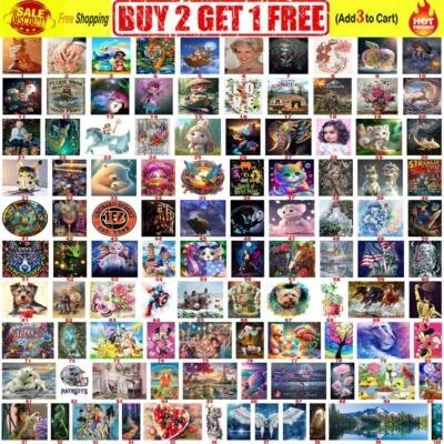 $17.02 • Buy 5D DIY Diamond Painting Embroidery Cross Craft Stitch Arts Kit Mural Home Decor
