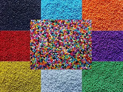 £2.39 • Buy 3000 Opaque Glass Seed Beads Size 11/0 2mm 50g For Jewellery BUY 4 FOR 3