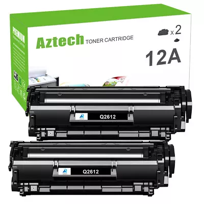 AZTECH 2PK Q2612A Toner Cartridge Compatible With HP LaserJet 1022nw M1319f • $23.98