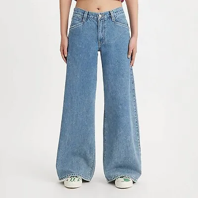 Levi's Women's Mid-Rise '94 Baggy Wide Leg Jeans - Take Chances 25 • $37.99