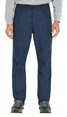 Orvis Men’s Fleece Lined Stretch Fabric Pant Tan Blue • $22