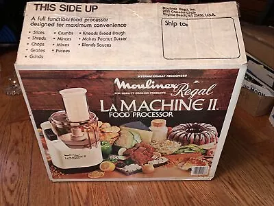 Vintage NOS La Machine 11 Food Processor Model V588 • $99