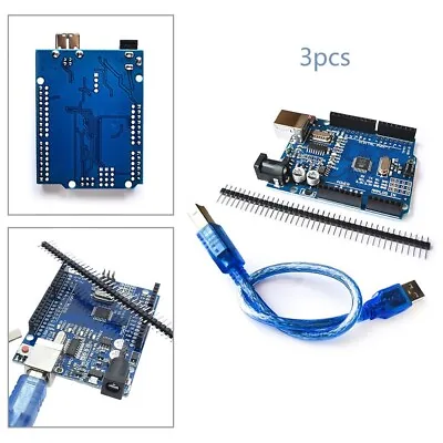 £7.68 • Buy ATMEGA328P Programmable Board Unsoldered Kit With USB Cable For Arduino UNO R3