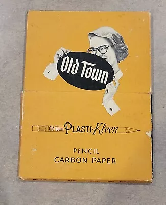 Vintage Old Town Carbon Paper 100 Sheets 8 1/2 X 11 - 1960's  • $16