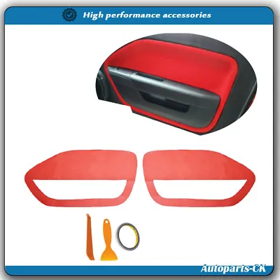 Set Of 2 Red New Door Panel Insert Cards Cover Fit For Ford Mustang 2005-2009 • $8.80