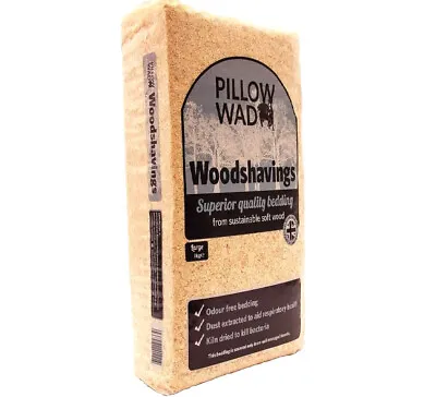 1KG PILLOW WAD WOODSHAVINGS : Animal Natural Wood Shaving Soft Bedding Bp Rabbit • £5.49