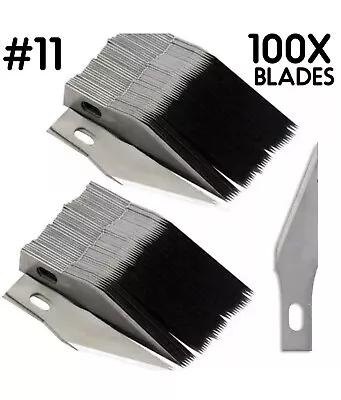 100PCS #11 Blades For X-acto Knife Replacement Light Duty Hobby Arts&Craft Xacto • $12.99