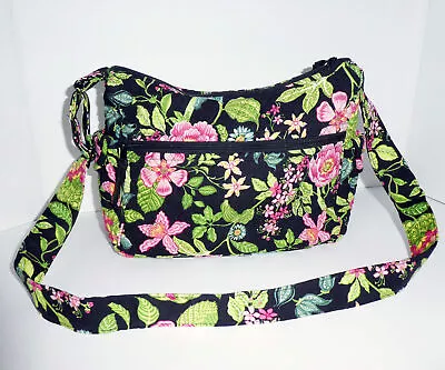 Vera Bradley Bag Shoulder Cross Body Adjustable Strap Zipper Botanica 13  X 9   • $27.99