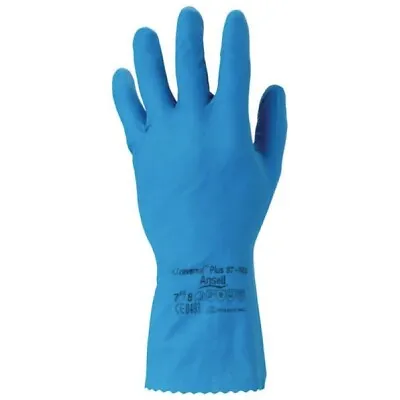 Washing Up Gloves Latex Cotton Flock Lined Pack Of 12 Size M • £9.99